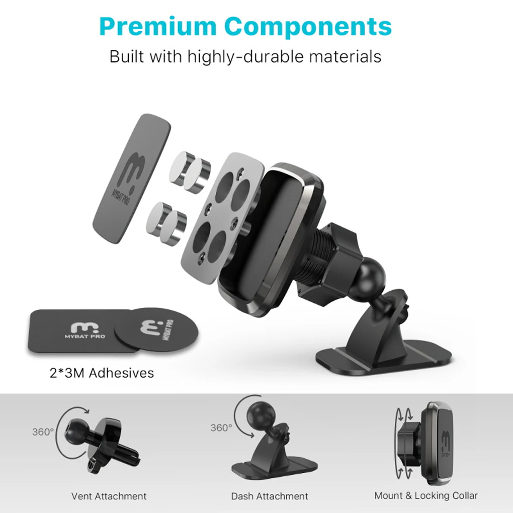 3-in-1 Magnetic Phone Car Mount - Image 3