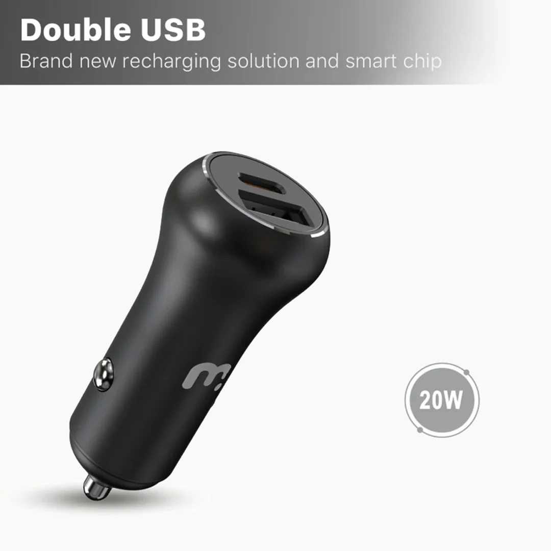 Dual Port USB-A and USB-C Fast Charging Car Charger - Image 4